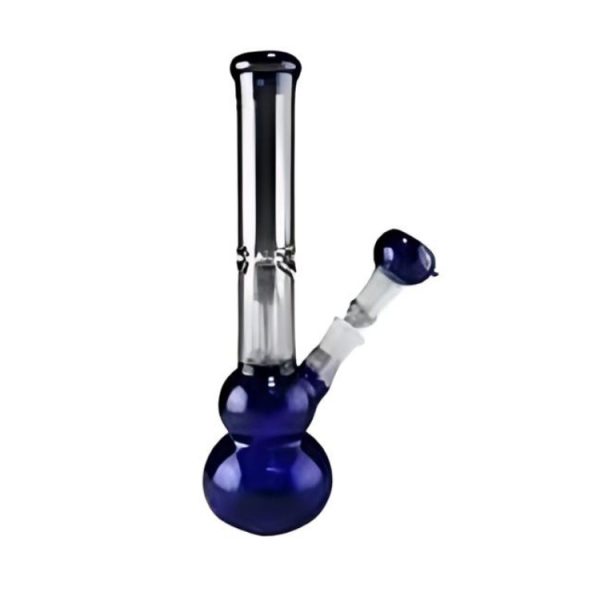 Blue Perc Glass Water Pipe